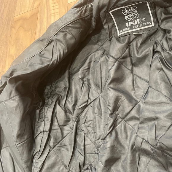 Excellent Condition Women's Unik Leather Motorcycle Jacket - Picture 12 of 16